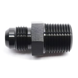 3/8" NPT Male to -6AN Male straight fitting 3/8" NPT Male to -6AN Male straight fitting