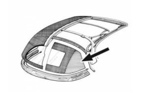 Convertible Hood Padding 3 Piece Set Convertible Hood Padding 3 Piece Set