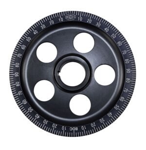 Crankshaft Pulley Black Anodized Lazer Engraved Degree Ring Crankshaft Pulley Black Anodized Lazer Engraved Degree Ring