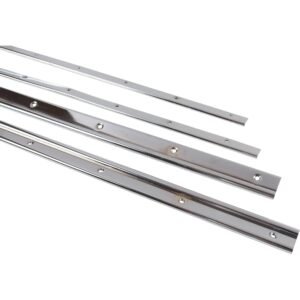 Door Sill Cover & Carpet Retainer 4 Piece Set, Aluminum Door Sill Cover & Carpet Retainer 4 Piece Set, Aluminum