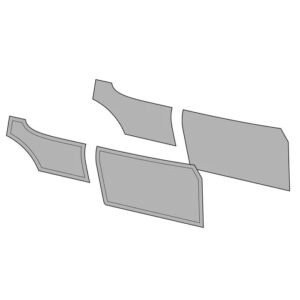 Door Trim Panel Set w/o Door Pockets for Coupe Finished in 2 Colours Door Trim Panel Set w/o Door Pockets for Coupe Finished in 2 Colours