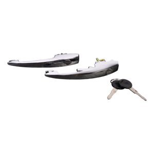 Exterior Chrome Locking Door Handles with Keys Exterior Chrome Locking Door Handles with Keys