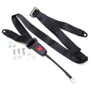 Front Seat Belt 3 Point Static with Modern Buckle and Black Webbing Front Seat Belt 3 Point Static with Modern Buckle and Black Webbing
