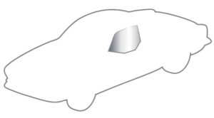 Grey Door Glass Left for Coupe Grey Door Glass Left for Coupe