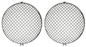 Headlight Chrome Mesh Grilles Internal Fitment Pair Headlight Chrome Mesh Grilles Internal Fitment Pair