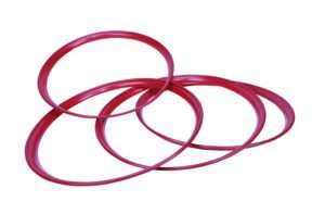 Hubcap Trim Ring Set finished in Ruby Red Hubcap Trim Ring Set finished in Ruby Red