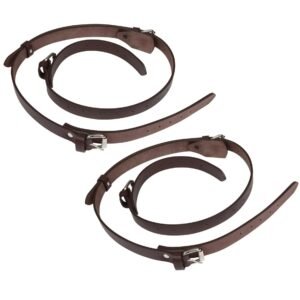 Leather Strap Set for Luggage Rack, Brown Leather Strap Set for Luggage Rack, Brown