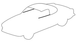 Outer Window Scraper Left or Right Cabriolet Outer Window Scraper Left or Right Cabriolet