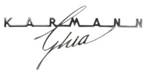Rear Badge - Karmann Ghia Script Rear Badge - Karmann Ghia Script