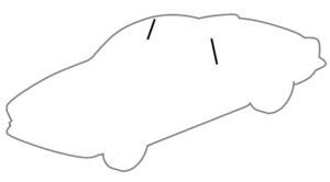 Rear Quarter Pop-Out Window Seals Pair Rear Quarter Pop-Out Window Seals Pair