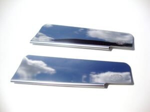 Wiper Arm Wind Deflectors, Polished, Pair Wiper Arm Wind Deflectors, Polished, Pair